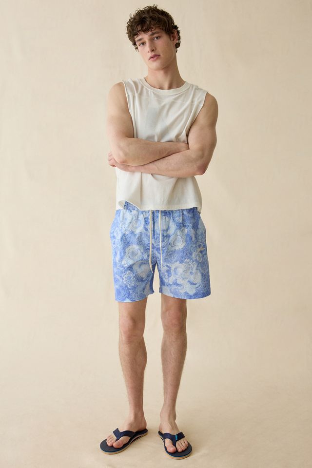 Les Deux Bouquet Allover Print Swim Trunks #4