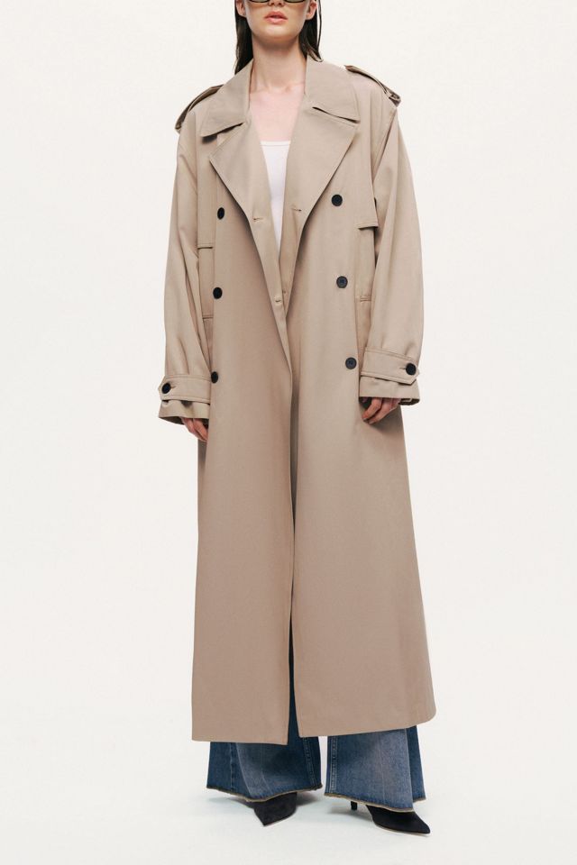 Nocturne Oversized Double-Breasted Trench Coat #1