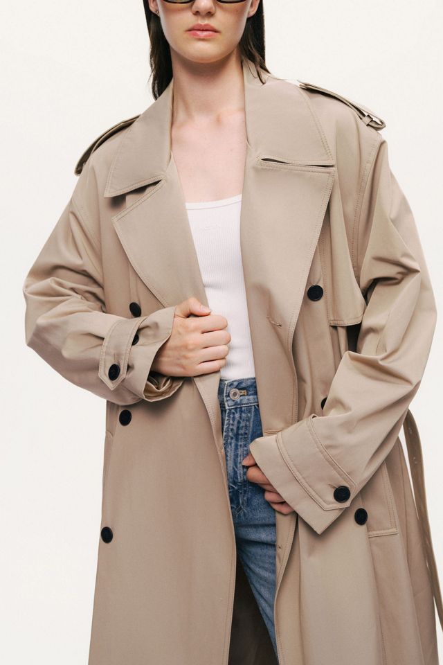 Nocturne Oversized Double-Breasted Trench Coat #2