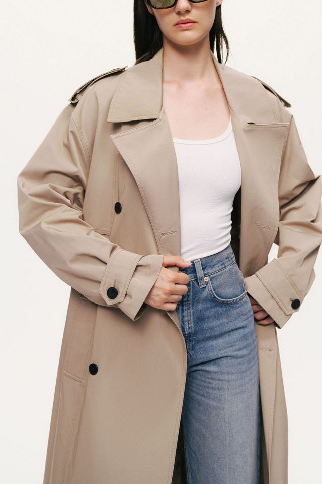Nocturne Oversized Double-Breasted Trench Coat #3