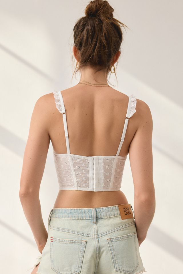 Out From Under La Dolce Vita Eyelet Lace Corset Top #3