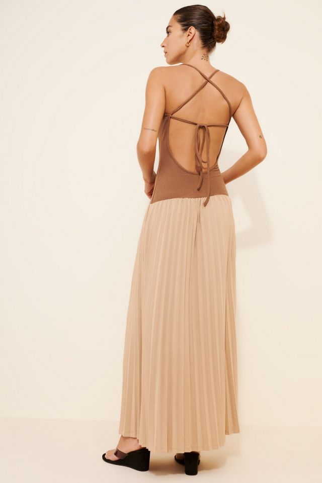 lioness brown maxi dress Rendezvous Dress by Lioness main image 1