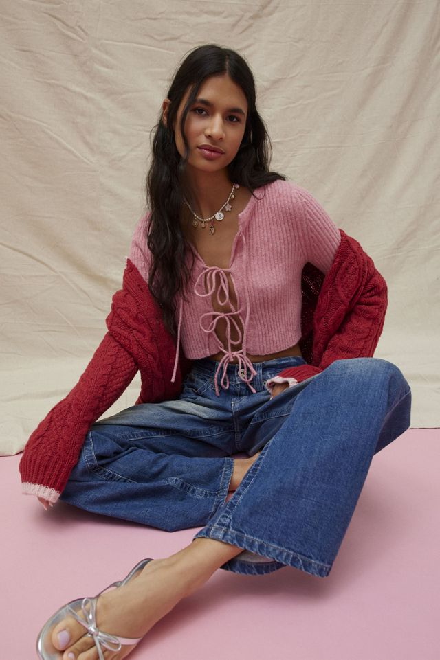 Jane Bow Tie-Front Cardigan #2