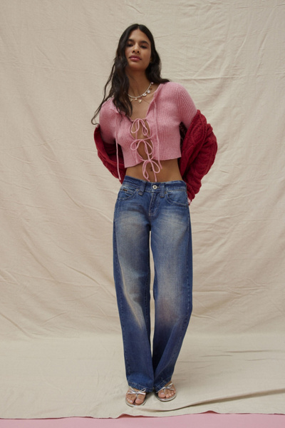 Jane Bow Tie-Front Cardigan