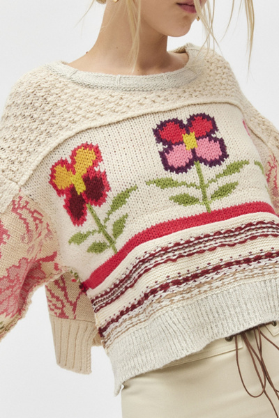 Rosemary Crafty Knit Pullover Sweater