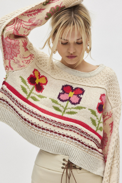 Rosemary Crafty Knit Pullover Sweater