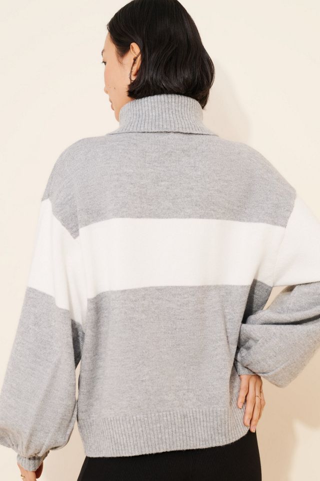Dizzy Lizzy Stripe Turtleneck Sweater #1