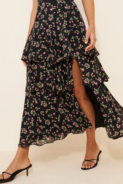 Lulu's Arya Floral Maxi Dress