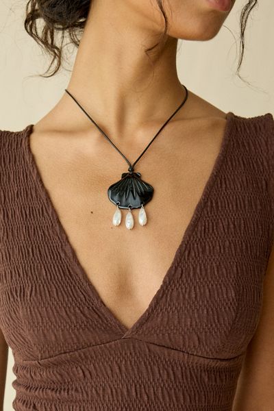 Steph Statement Pendant Corded Necklace