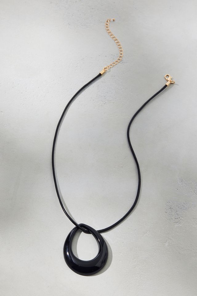 Steph Statement Pendant Corded Necklace #1
