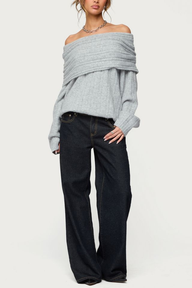 Edikted Kadenna Oversized Off Shoulder Sweater #1