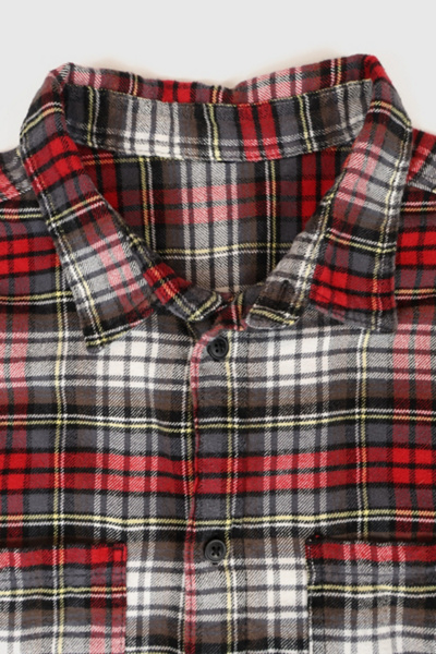 Vintage Flannel Button-Down Shirt