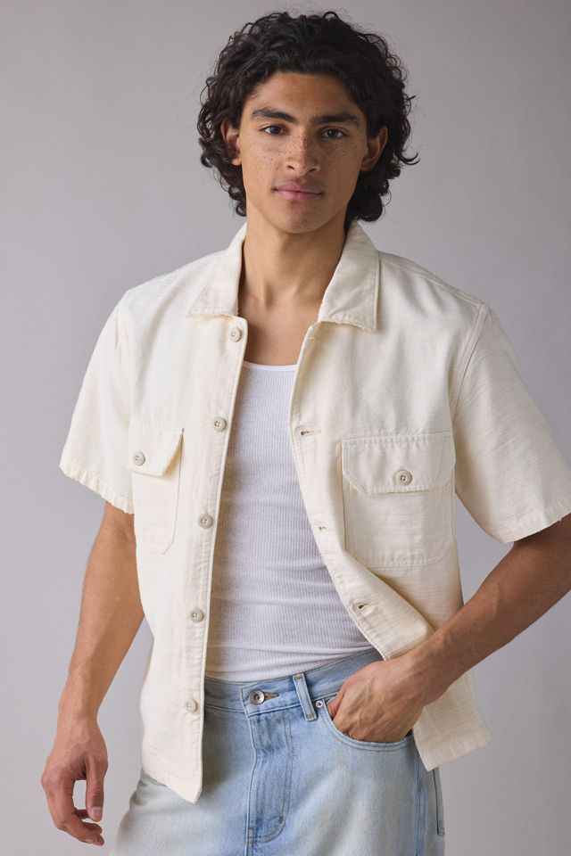 BDG Worn-In Short Sleeve Surplus Shirt #2