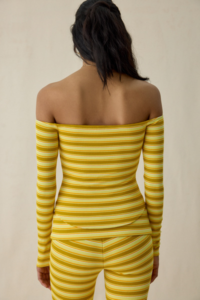 AFRM Wright Off-The-Shoulder Long Sleeve Top