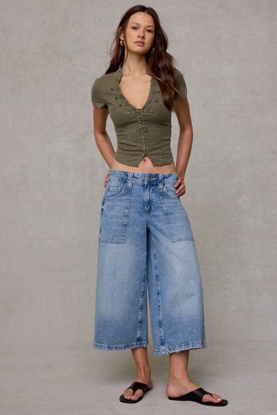 BDG Nomad Baggy Wide Leg Cropped Jeans