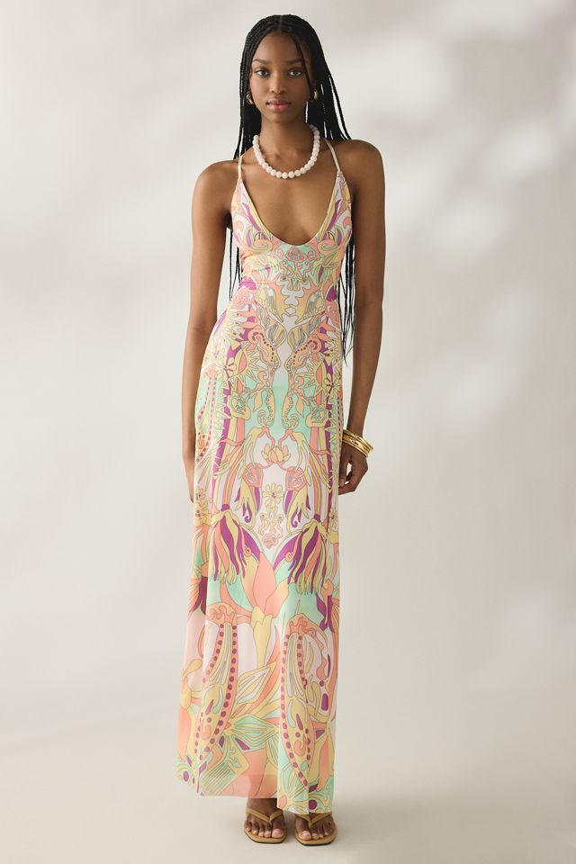 afrm dress Nikita in Pink In AFRM AFRM Thelma Peach Roses Mesh