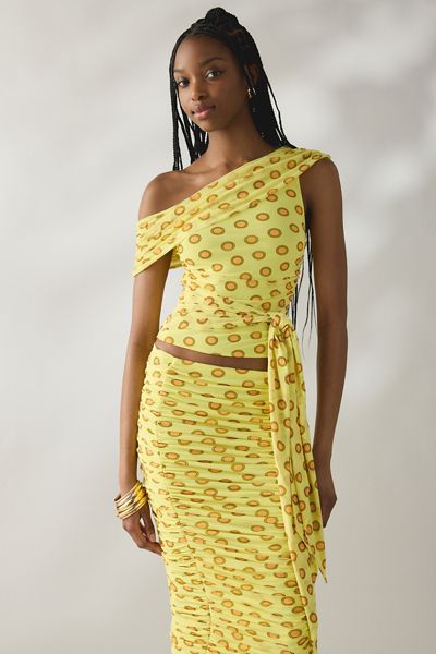 knee length dresses for ladies Darya Mesh Midi Dress