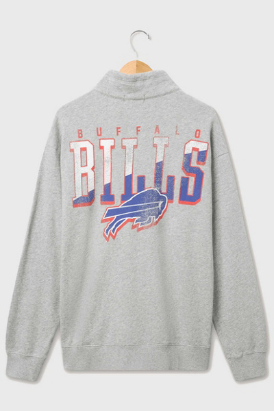 Junk Food NFL Slant Button Up Fleece Sweatshirt