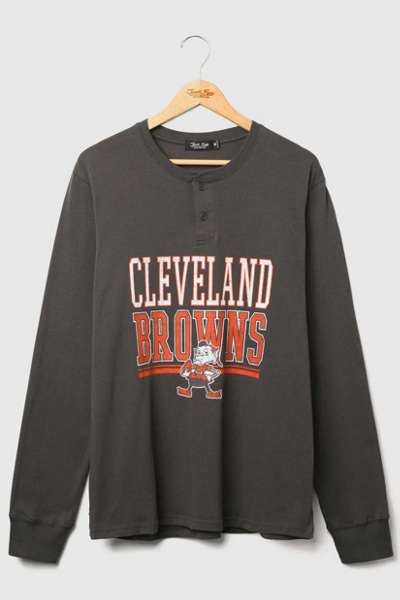 Junk Food NFL Long Sleeve Henley in Cleveland Browns, Men’s at Urban Outfitters