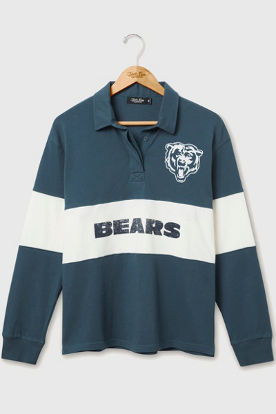 Junk Food NFL Rugby Long Sleeve Top in Chicago Bears, Women’s at Urban Outfitters
