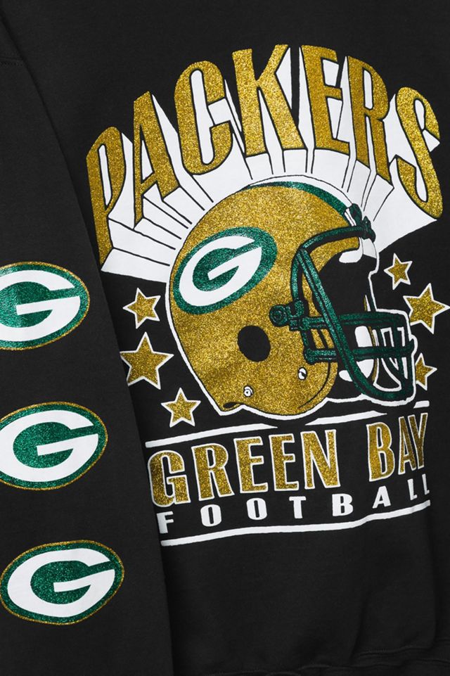 Junk Food NFL Glitter Helmet Crew Fleece Sweatshirt #2