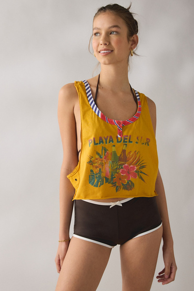 BDG Playa Del Sur Graphic Cropped Tank Top