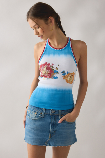 BDG Northshore Graphic Embroidered Trim Tank Top | Urban Outfitters