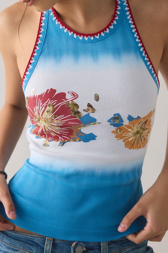 BDG Northshore Graphic Embroidered Trim Tank Top #1