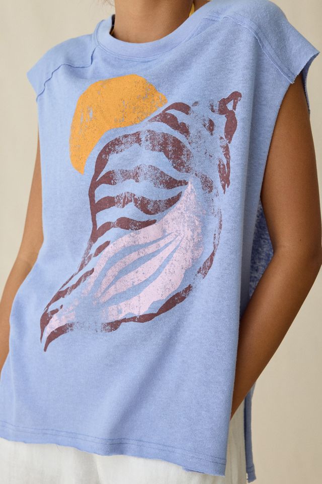 BDG Echo Beach Graphic Oversized Muscle Tee #1