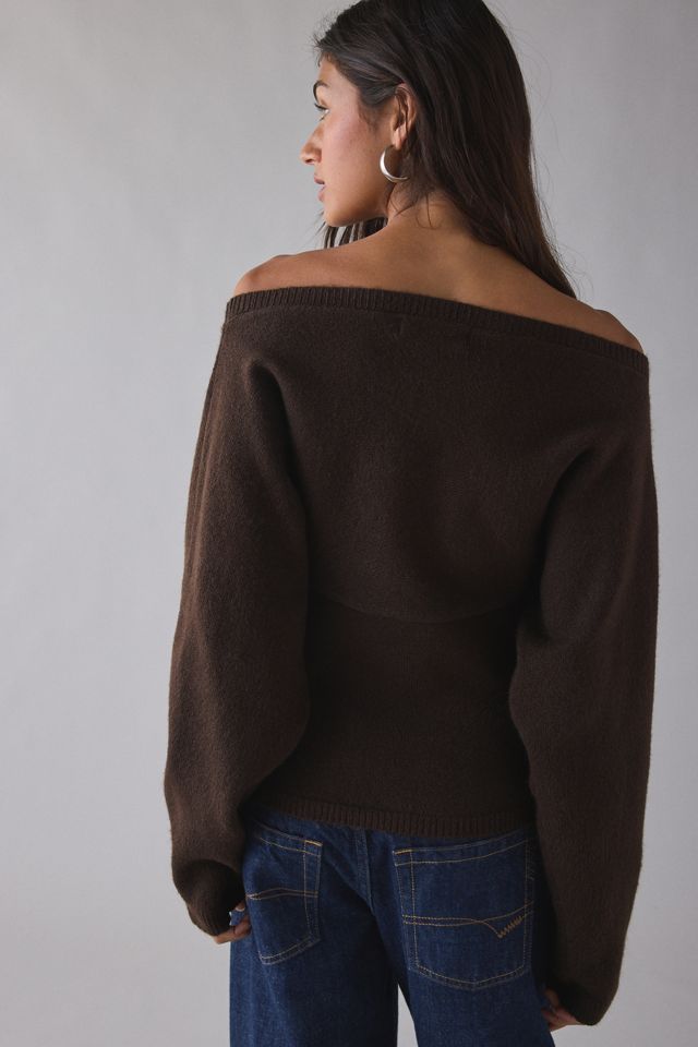 Motel Sikuna Bow Off-The-Shoulder Sweater #2