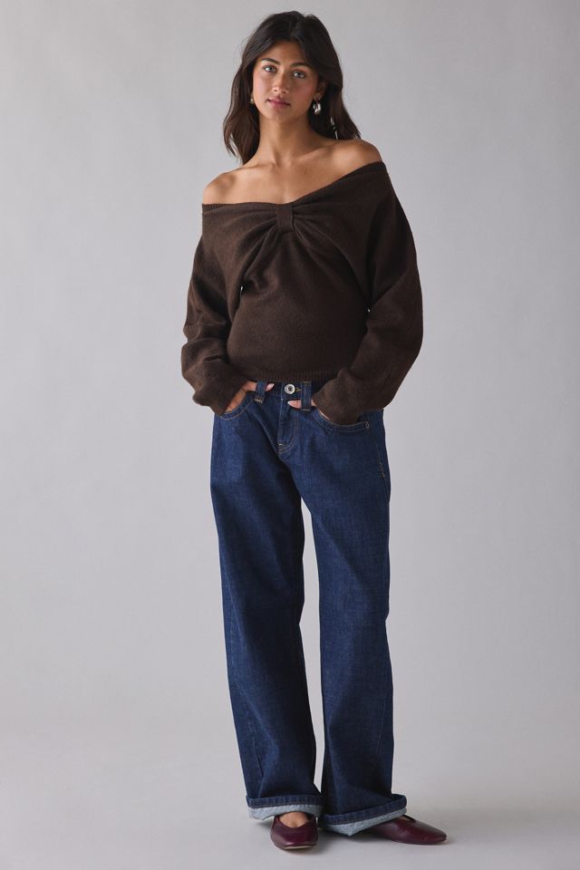 Motel Sikuna Bow Off-The-Shoulder Sweater #3