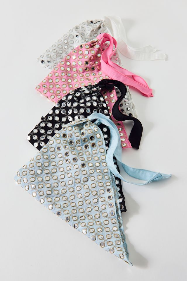 Out All Night Mirrored Triangle Headscarf #1