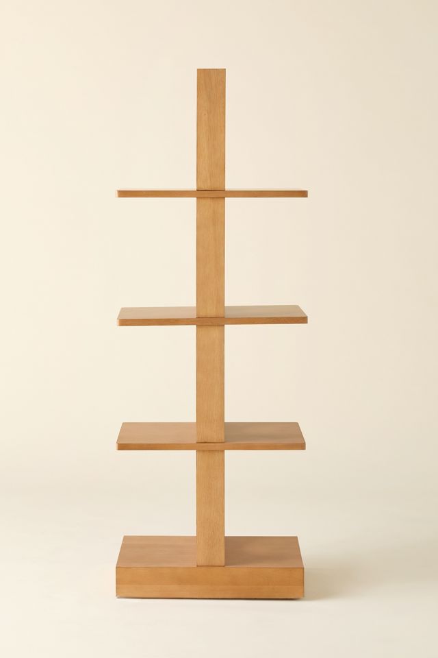 Frankie Abstract Circle Cutout 4-Tier Pillar Bookshelf #2