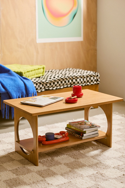 Urban Outfitters Frankie Circle Cutout Coffee Table In Sand At
