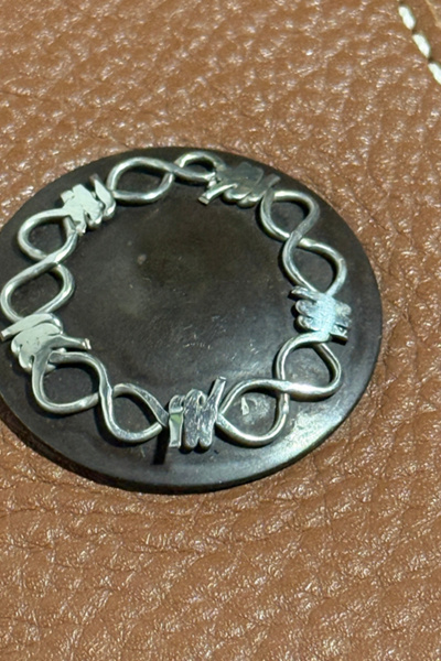 Vintage 1990's Barbed Wire Handmade Full Leather Western Chaps