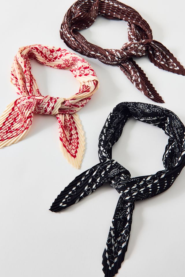 Printed Plisse Bandana Headscarf #2