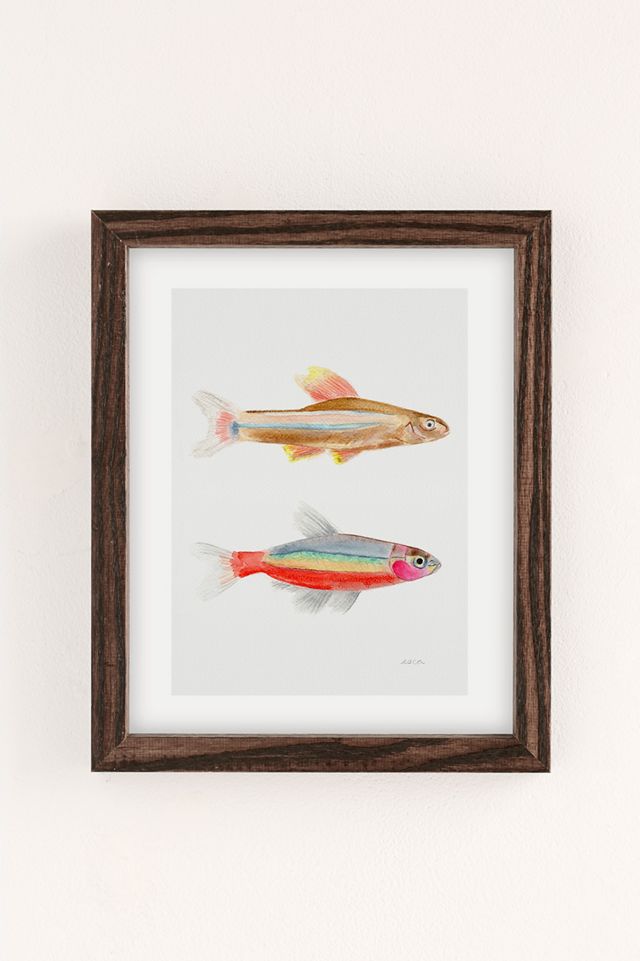 Esca Watercolors Colorful Fish Art Print #1