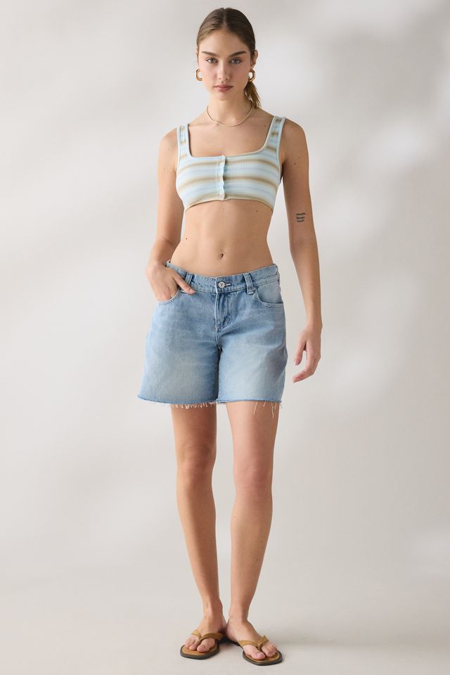 Abrand 99 Jordan Wash Low-Rise Boyfriend Denim Shorts #5