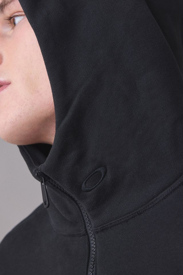 Oakley Liquid Metal Ellipse Logo Graphic Zip-Up Hoodie Sweatshirt #3