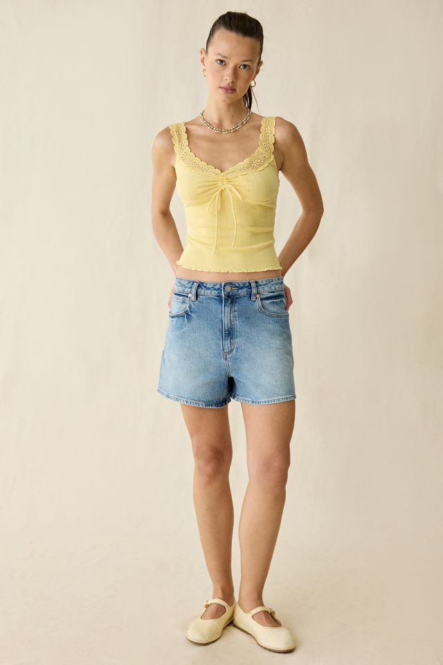 Abrand Venice Selena High-Rise Denim Shorts #4