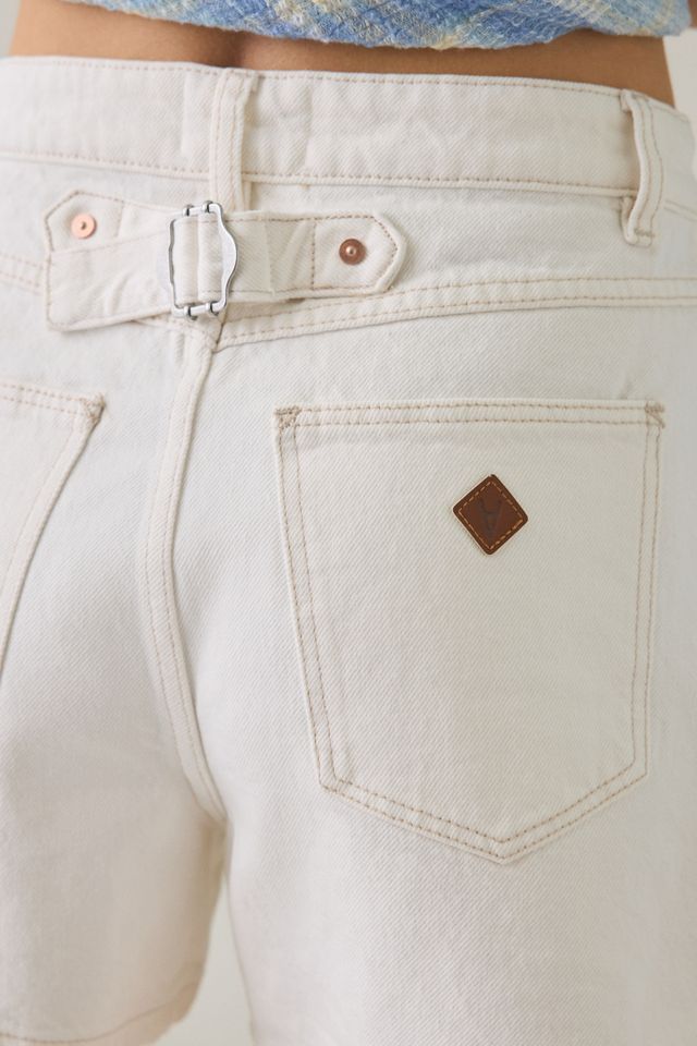 Abrand Venice Wester White High-Waisted Denim Shorts #4
