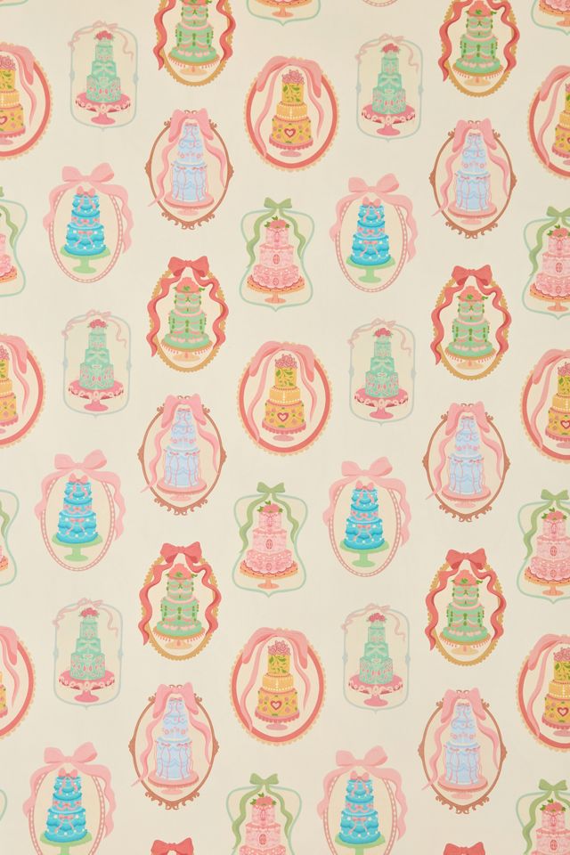 Rococo Cakes Wrapping Paper Sheet Set #2