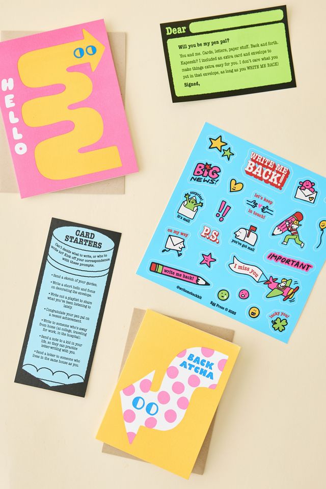 Egg Press Write Me Back! Hello Arrows Pen Pal Kit #1