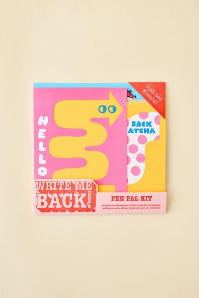 Egg Press Write Me Back! Hello Arrows Pen Pal Kit