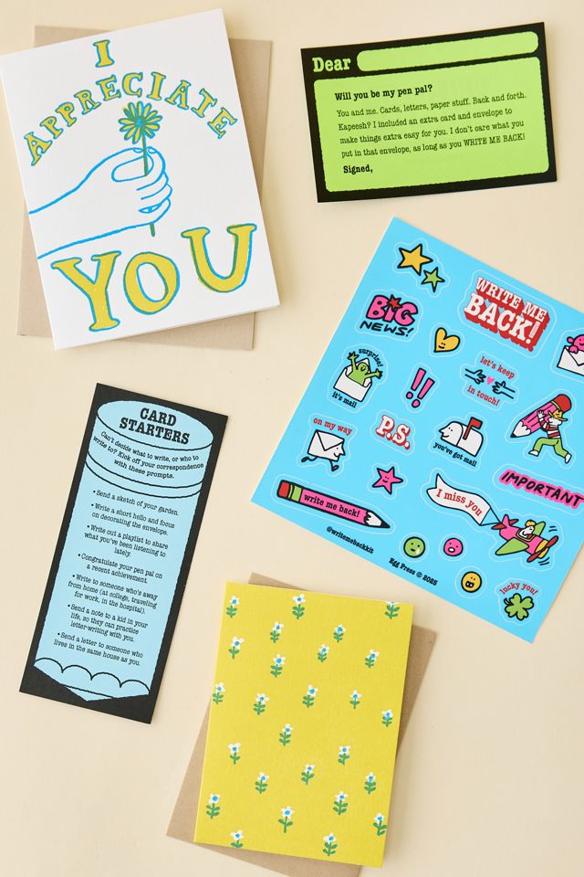 Egg Press Write Me Back! Appreciate You Pen Pal Kit #1