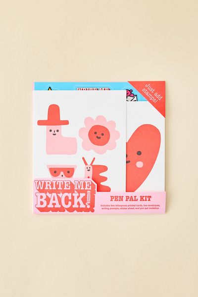 Egg Press Write Me Back! Love Heart Pen Pal Kit