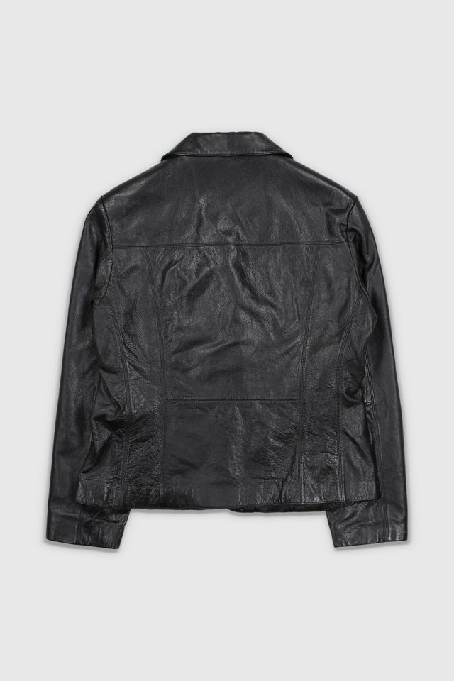 Vintage 90s Wilsons Leather Black Jacket | Urban Outfitters