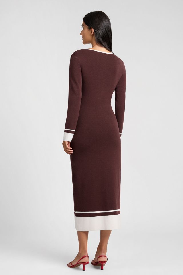 Onia Women's Linen Tencel Maxi Dress - Brown - Size S - Espresso/egret