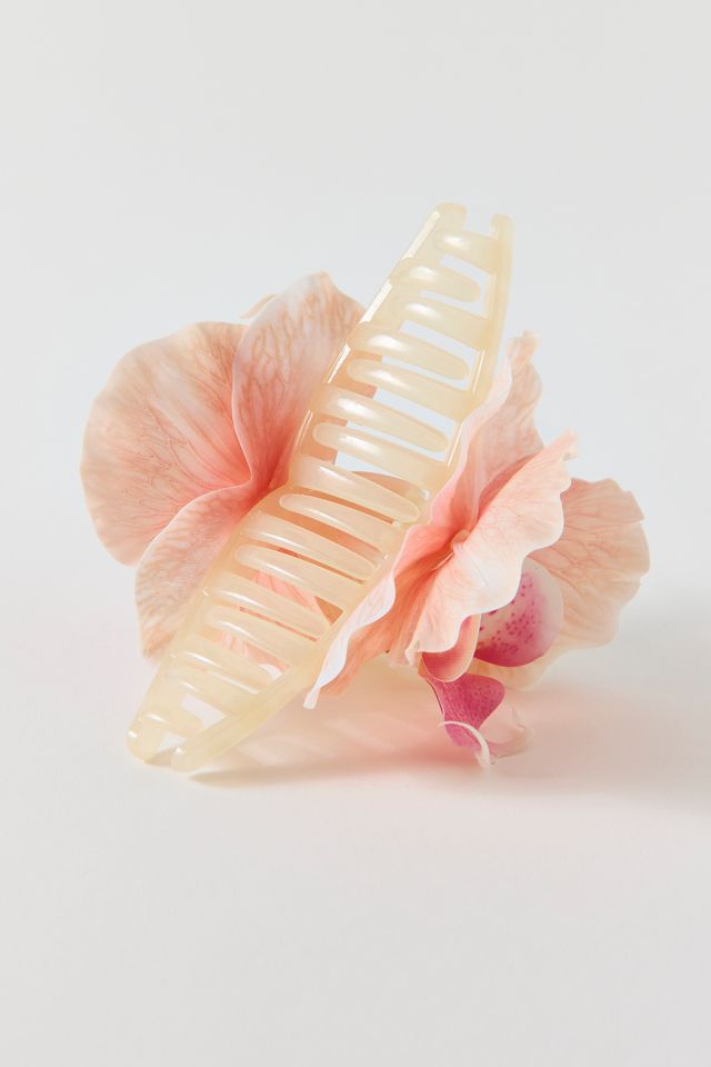 Pince à cheveux banane fleur d'orchidée #1