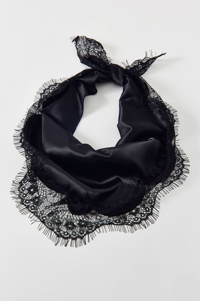 Lacey Satin Headscarf #1